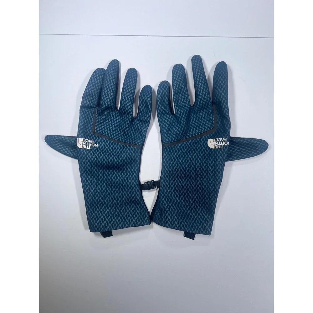 The North Face Etip Gloves Mens Large Blue Textured Techwear Activewear 0697
